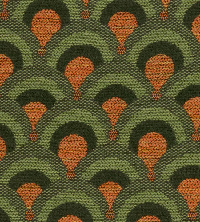 the union the fabric ハット tento Salerno Fabric in Green by MINDTHEGAP | Jane Clayton