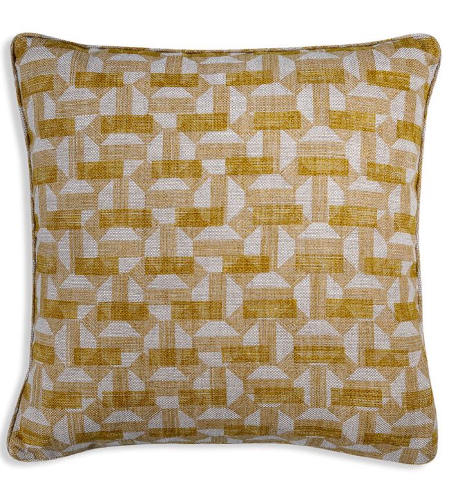 Salina Cushion 43 x 43cm by Fermoie Yellow