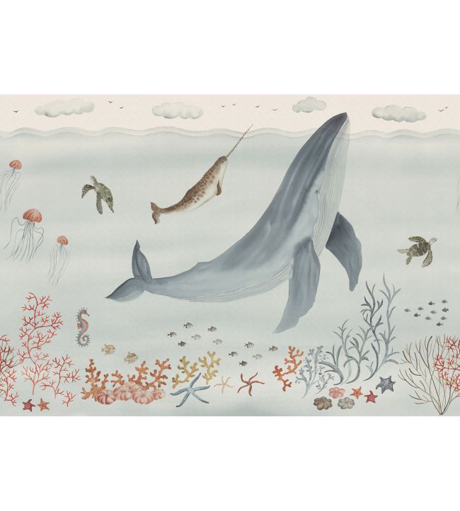Sally Mural by Sandberg Blue