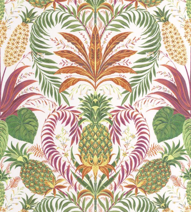 Samba Wallpaper by Casadeco Fuchsia