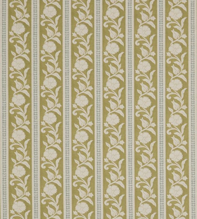 Sambourne Stripe Fabric by Liberty Kelp