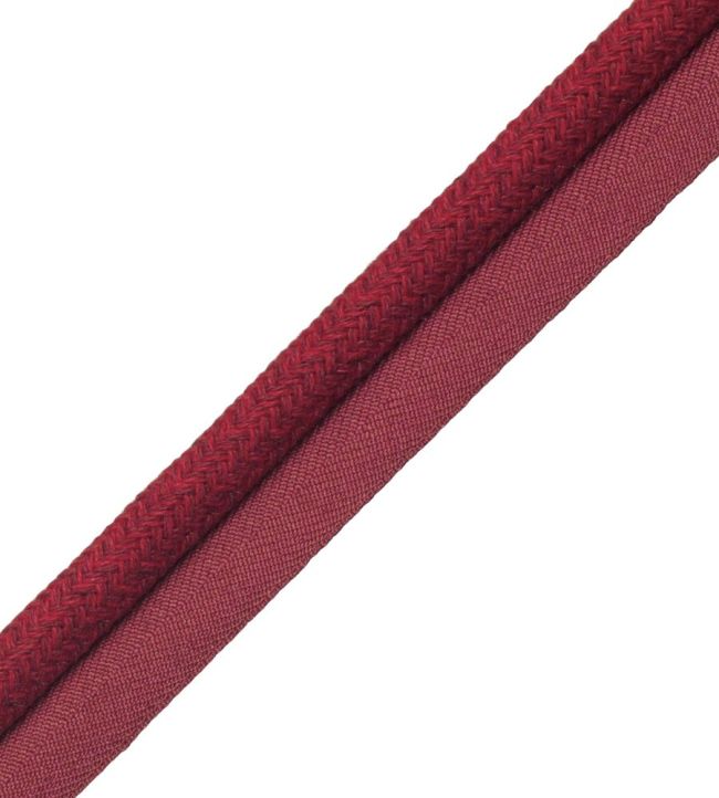 Positano Cord With Tape Trimming by Samuel & Sons Crimson