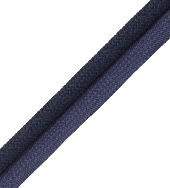 Positano Cord With Tape Trimming by Samuel & Sons Midnight