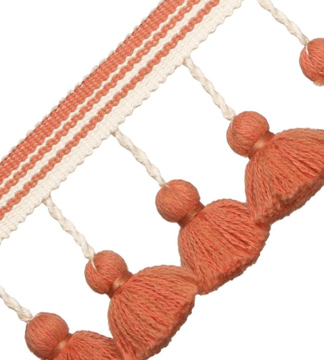 Sorrento Tassel Fringe Trimming by Samuel & Sons Coral