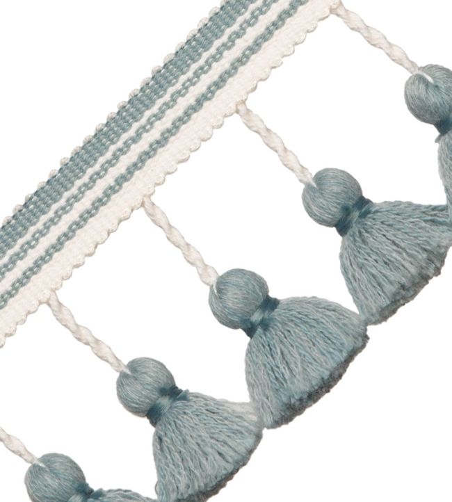Sorrento Tassel Fringe Trimming by Samuel & Sons Blue Thistle