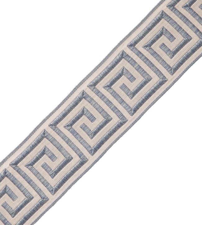 Aristotle Greek Key 35MM Trimming by Samuel & Sons Porcelain Blue