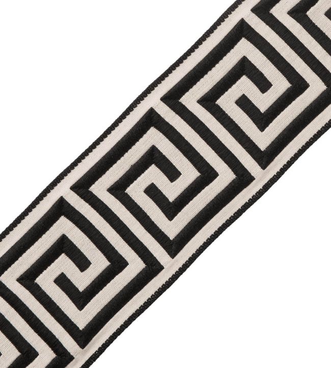 Aristotle Greek Key 70MM Trimming by Samuel & Sons Classic White / Black