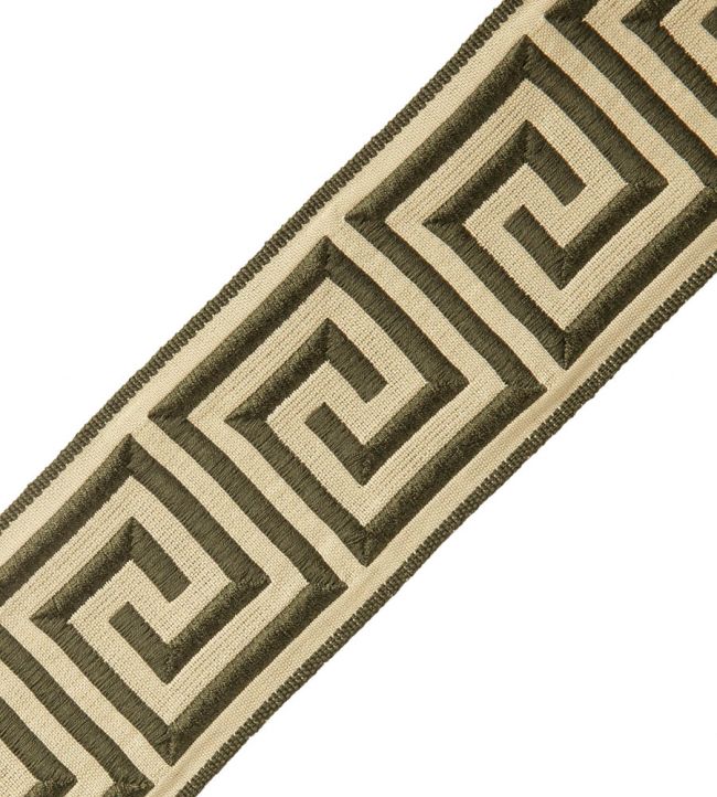 Aristotle Greek Key 70MM Trimming by Samuel & Sons Olive