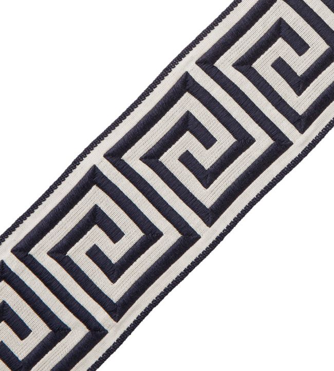 Aristotle Greek Key 70MM Trimming by Samuel & Sons Midnight Blue