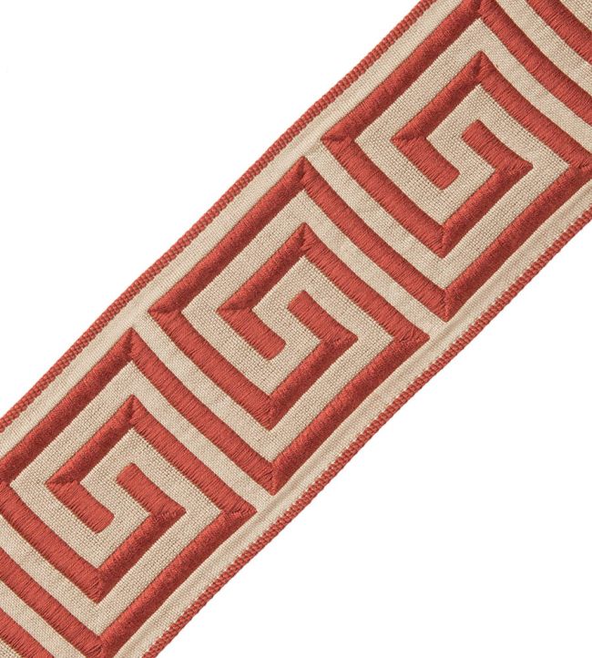 Aristotle Greek Key 70MM Trimming by Samuel & Sons Coral
