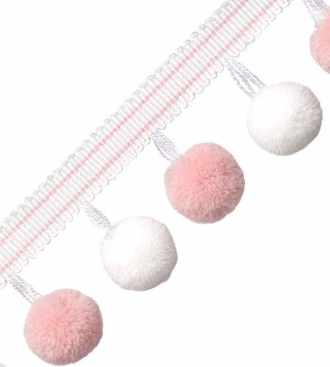 Cirque Pom Pom Fringe Trimming by Samuel & Sons Petal