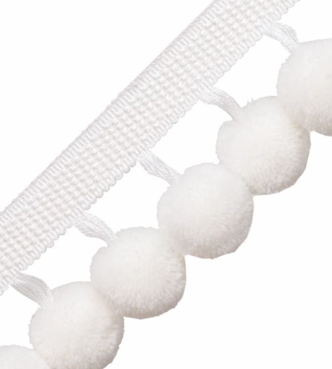 Dolce Pom Pom Fringe Trimming by Samuel & Sons Whipped Cream