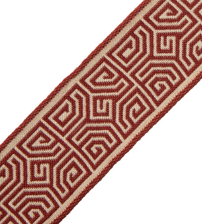 Aztec Border Trimming by Samuel & Sons Vermillion