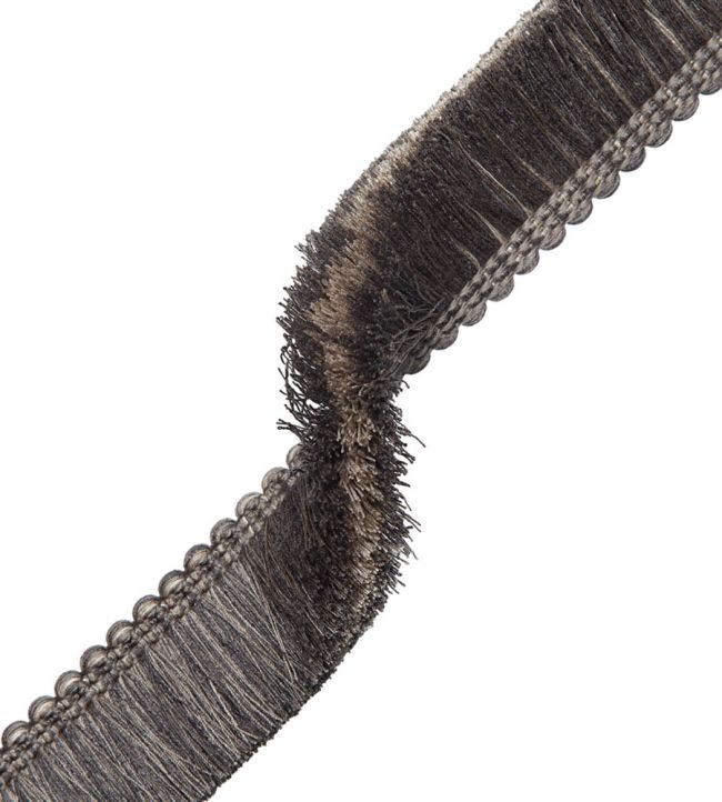 Inca Brush Fringe Trimming by Samuel & Sons Charcoal