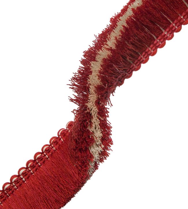 Inca Brush Fringe Trimming by Samuel & Sons Vermillion