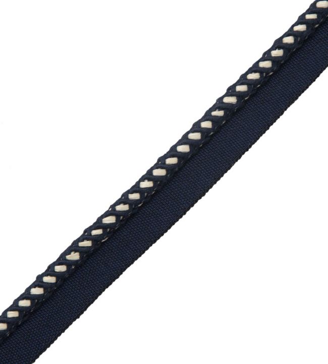 Inca Cord With Tape Trimming by Samuel & Sons Midnight