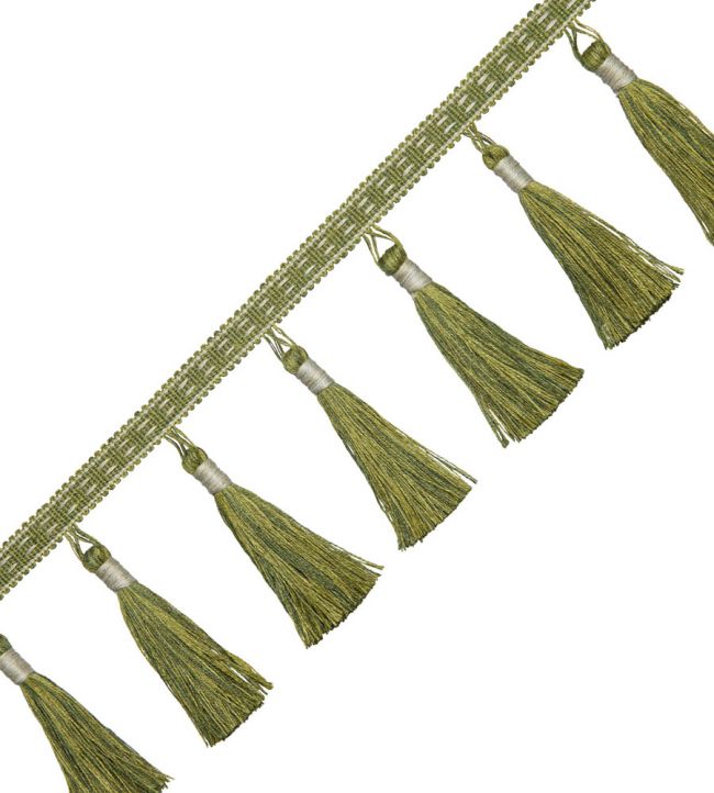 Inca Tassel Fringe Trimming by Samuel & Sons Avocado