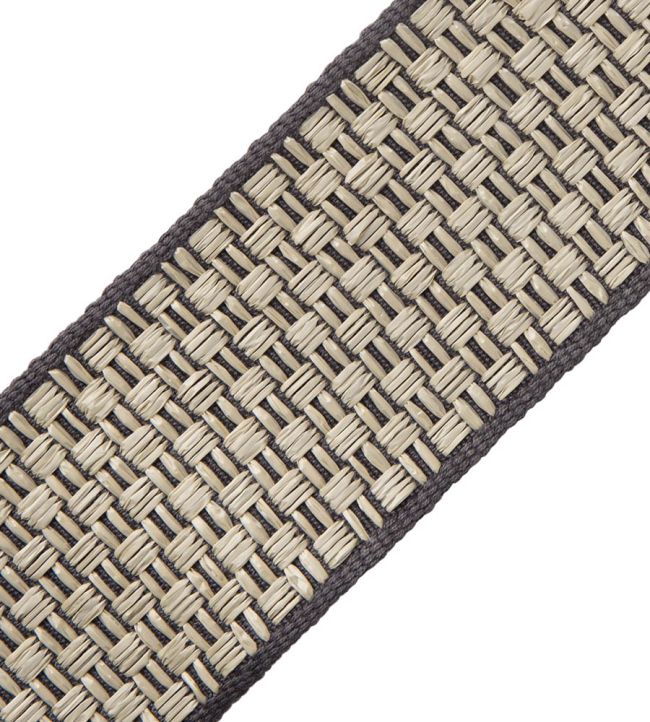 Tulum Border Trimming by Samuel & Sons Charcoal