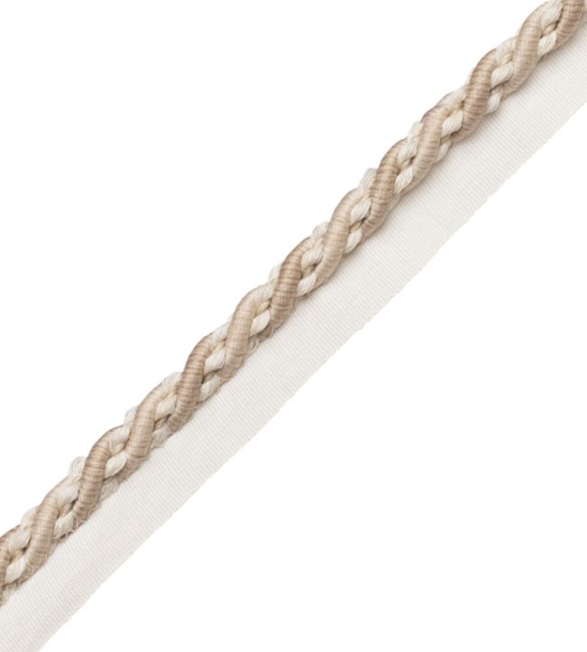 8mm Tiverton Cord With Tape Trimming by Samuel & Sons Ecru