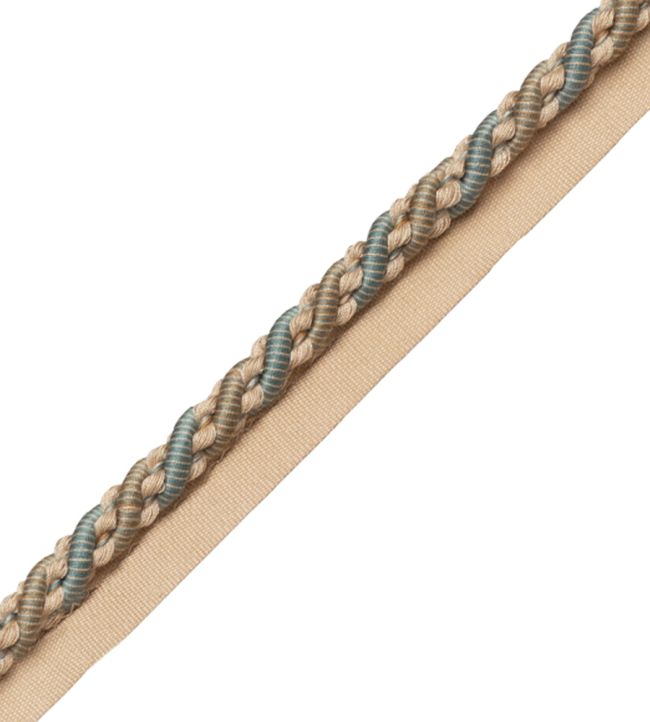 8mm Tiverton Cord With Tape Trimming by Samuel & Sons Patina
