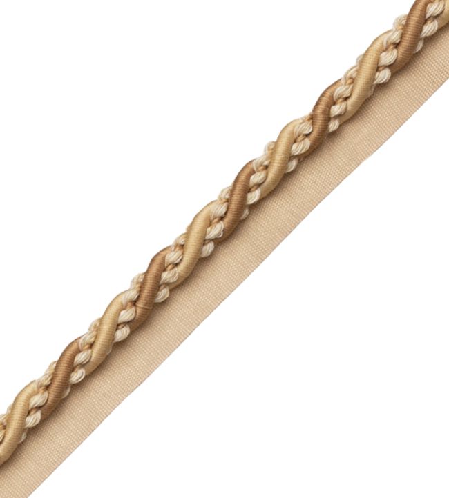 8mm Tiverton Cord With Tape Trimming by Samuel & Sons Ocher
