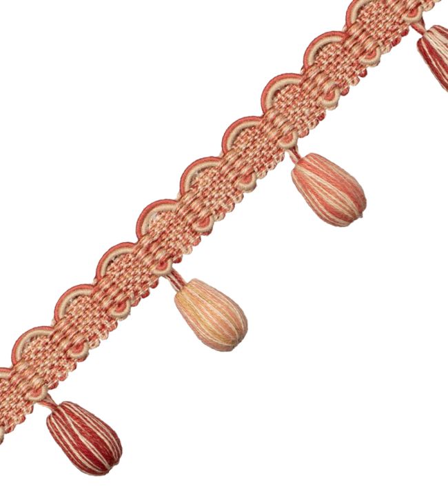 Tiverton Bead Fringe Trimming by Samuel & Sons Vermillion