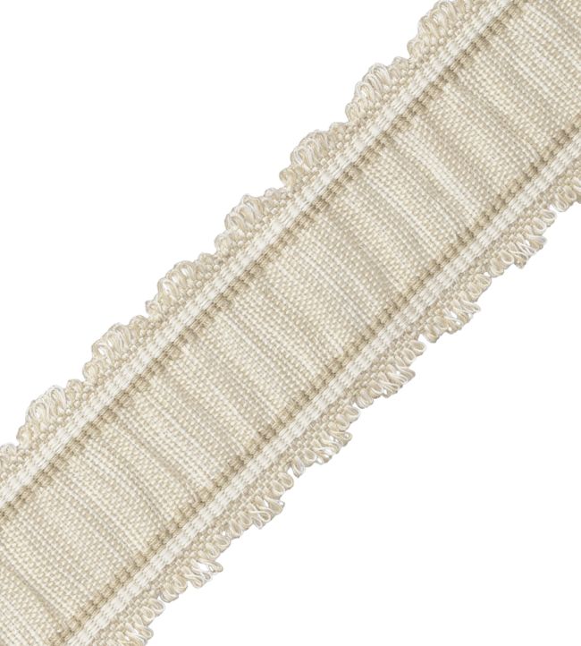 Tiverton Pleated Border Trimming by Samuel & Sons Ecru