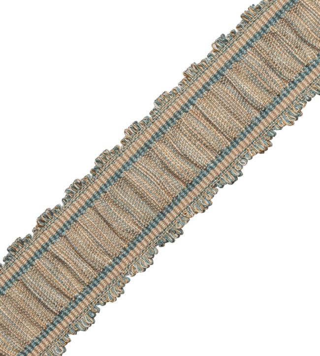 Tiverton Pleated Border Trimming by Samuel & Sons Patina