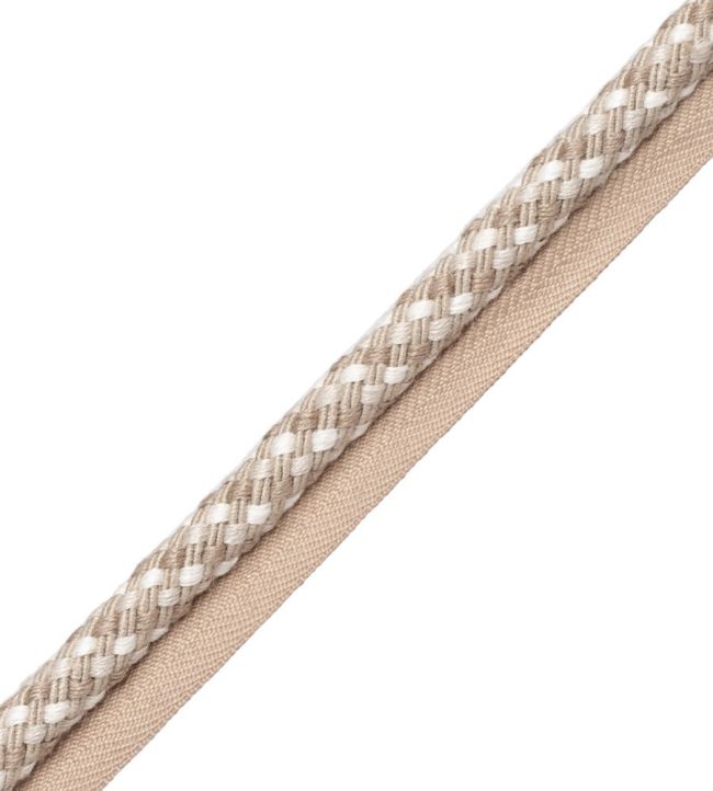 Veranda Cord With Tape Trimming by Samuel & Sons Silver Birch