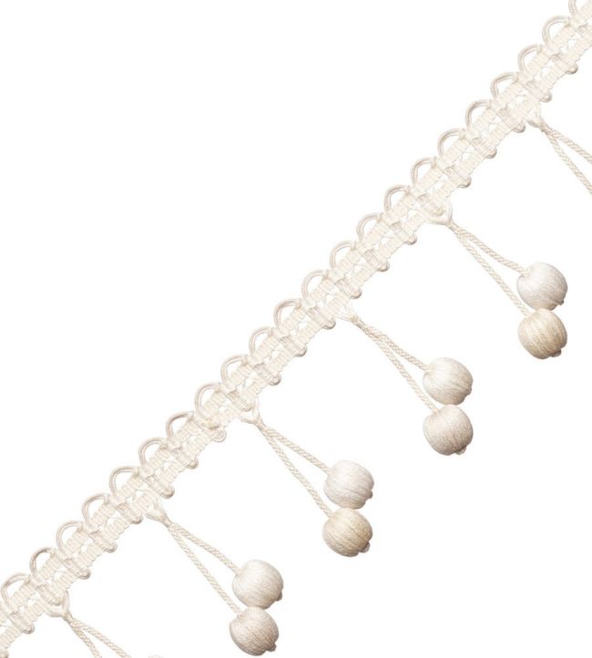 Veranda Linen Beaded Fringe Trimming by Samuel & Sons Narcisses