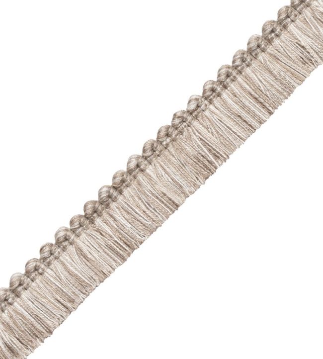 Veranda Linen Brush Fringe Trimming by Samuel & Sons Silver Birch