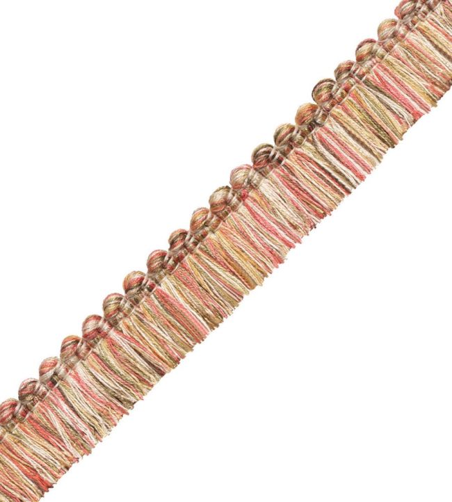 Veranda Linen Brush Fringe Trimming by Samuel & Sons Tea Rose