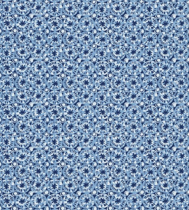 Sand Dollar Wallpaper by Thibaut Blue