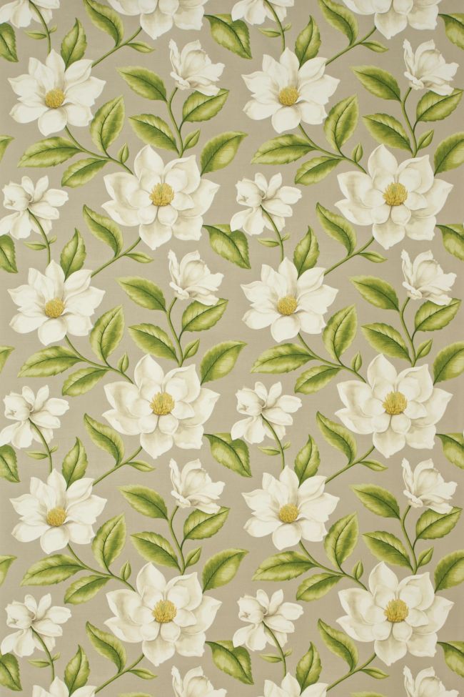 Grandiflora Fabric by Sanderson Linen/Olive