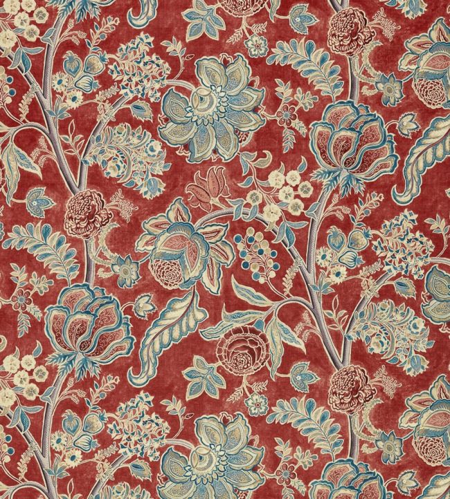 Shalimar Fabric by Sanderson Ruby / Teal