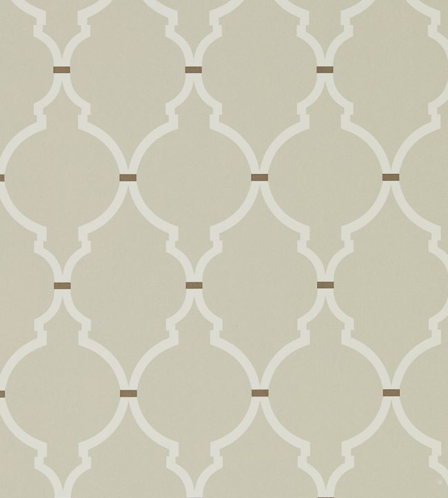 Empire Trellis Wallpaper by Sanderson Linen / Cream