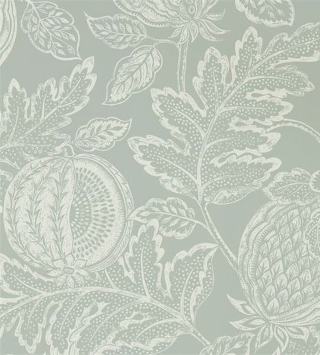 Cantaloupe Wallpaper by Sanderson English Grey