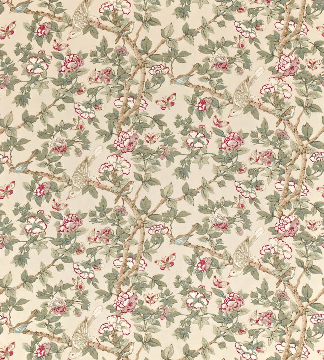 Caverley Fabric by Sanderson Rose/Pewter
