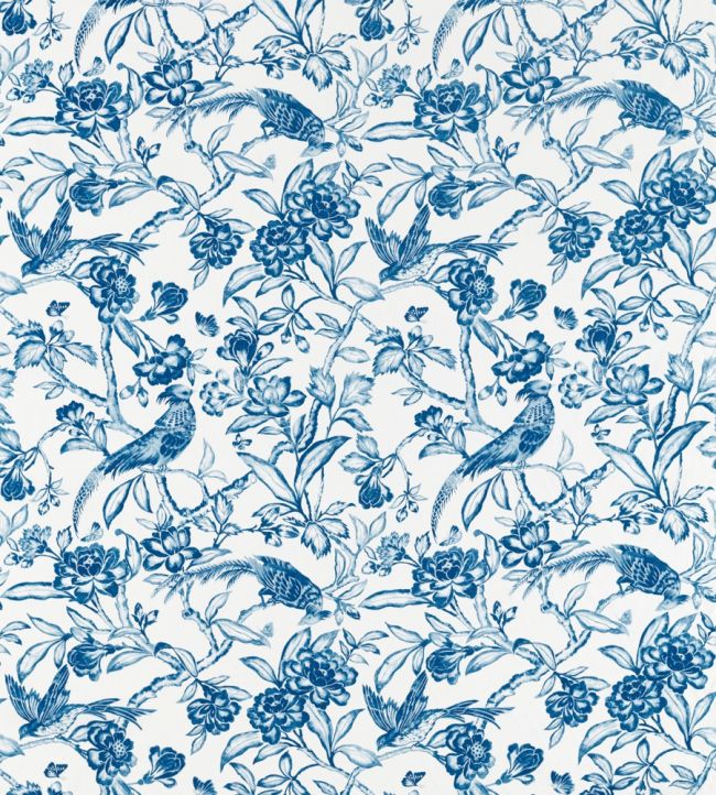 Tattershall Fabric by Sanderson Indigo