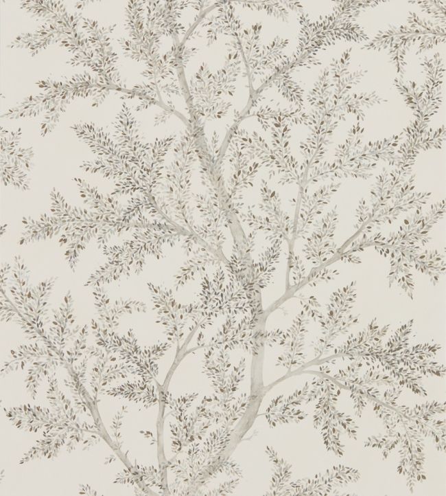 Farthing Wood Wallpaper by Sanderson Silver Grey