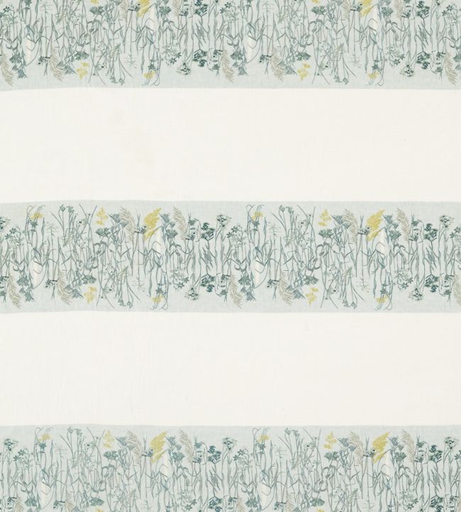 Pressed Flowers Fabric by Sanderson Mist/Linden