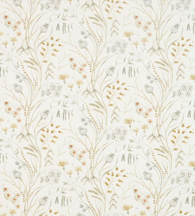 Summer Harvest Fabric by Sanderson Silver/Corn