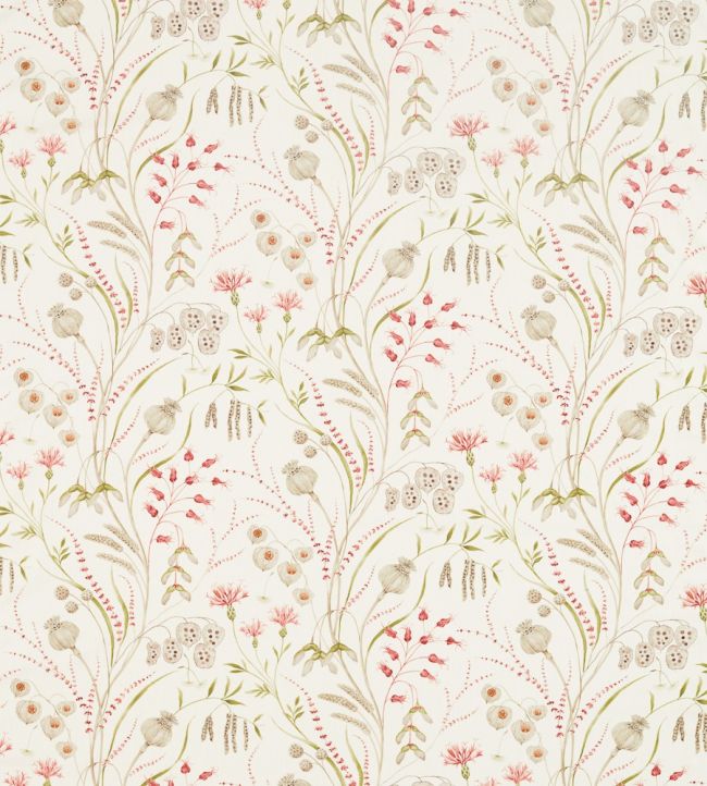 Summer Harvest Fabric by Sanderson Claret/Olive