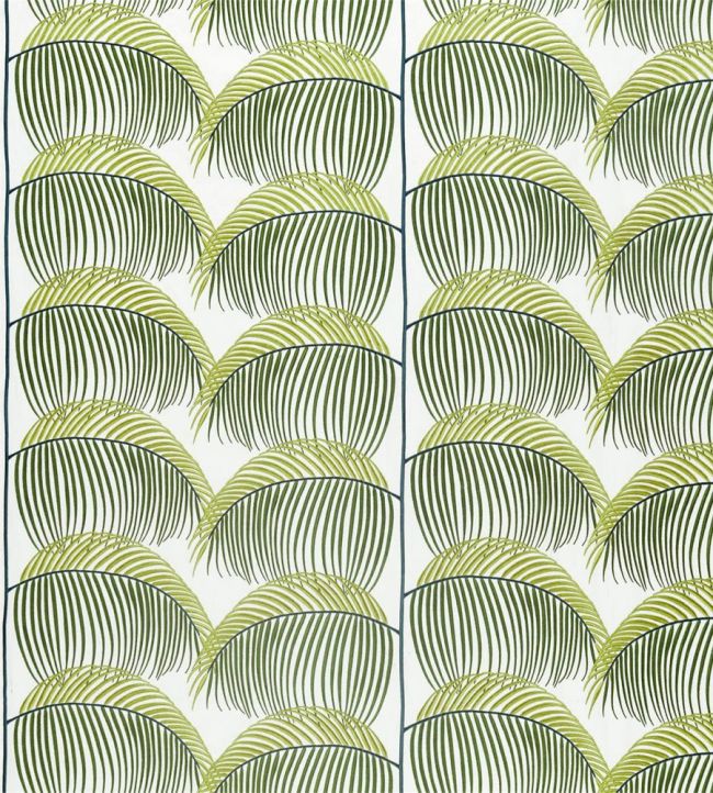 Manila Embroidery Fabric by Sanderson Lime