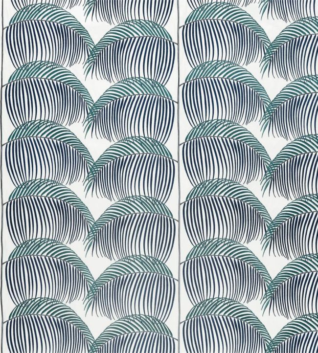 Manila Embroidery Fabric by Sanderson Indigo