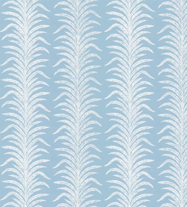 Tree Fern Weave Fabric by Sanderson Crusoe Blue
