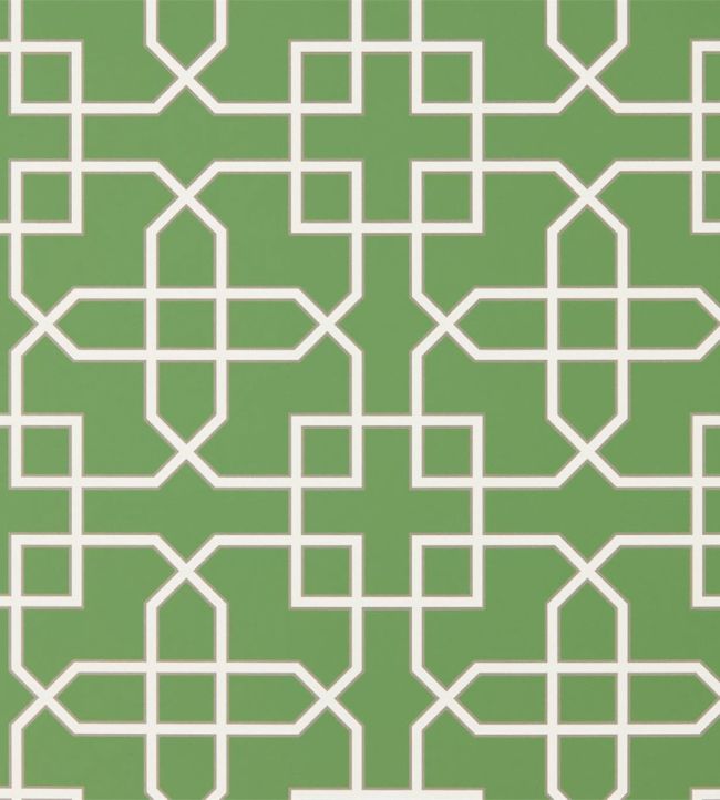 Hampton Trellis Wallpaper by Sanderson Botanical Green