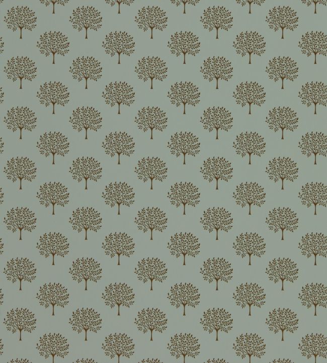 Marcham Tree Wallpaper by Sanderson Copper Grey