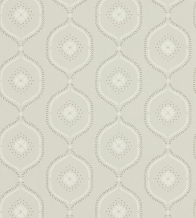 Milcombe Wallpaper by Sanderson Silver
