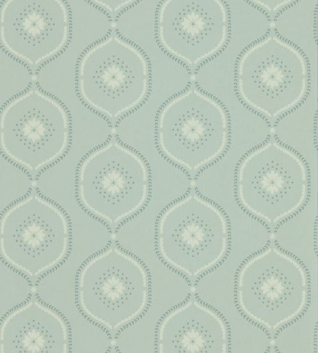 Milcombe Wallpaper by Sanderson Mist Blue